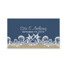 Blåskalig beach-monteringskort