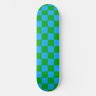 Blåskalig Grönt, kontrollerad Mönster Mini Skateboard Bräda 18,5 Cm