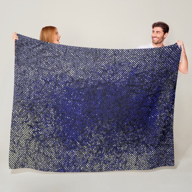 Blåskalig rand av färgen fleecefilt (På plats)