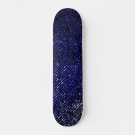 Blåskalig rand av färgen mini skateboard bräda 18,5 cm