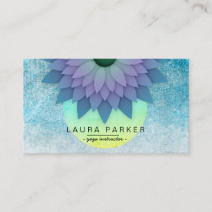 Blåskalv - Holistisk Lotus Flower Yoga Visitkort