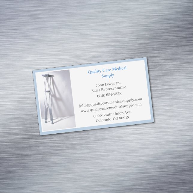 Blåskärmar Sjukvårdsutrustning för äldre Magnetiska Visitkort (In Situ)