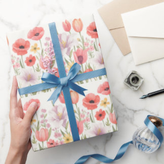 Blåskärmsblommor Presentpapper