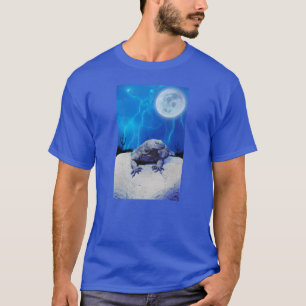 Blåskärmsödla Dragon Reptile Fantasy Art Tee Shirt