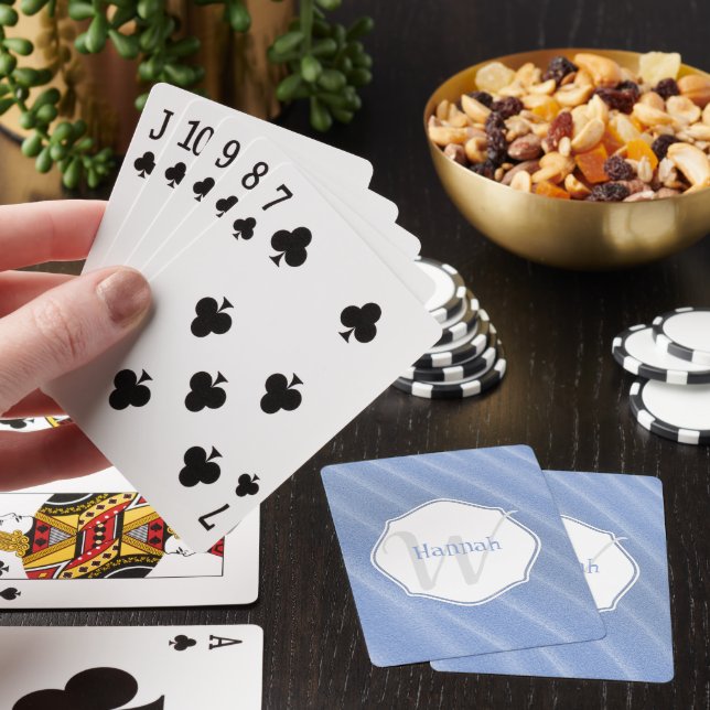 Blåskärmsripplar Personlig Uppspelningskort Casinokort (På plats)