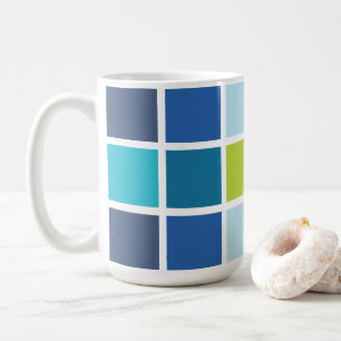 Blåskärmsrutor för Grönt markerade Kaffemugg
