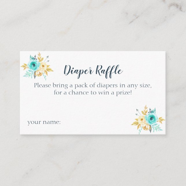 Blåskårskort för Guld-Blommigt i hårbotten Tilläggskort (Framsida)