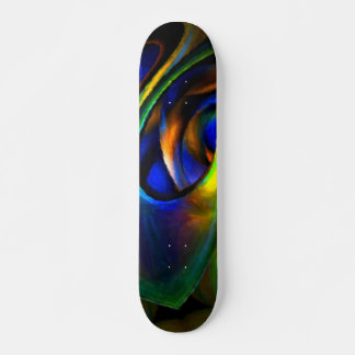 Blåskateboard måne mini skateboard bräda 18,5 cm