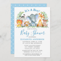 Blåskiss för Polka dots Safari Animals