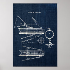 Blåskiss nr 4 Nautical Wall Art Poster