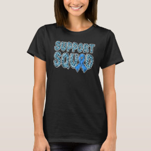 Blåskivans leopard Skriv ut supportfack Diabetes T Shirt