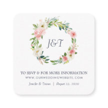 Blåskning Ro Rosa och vit Blommigt Bröllop Small