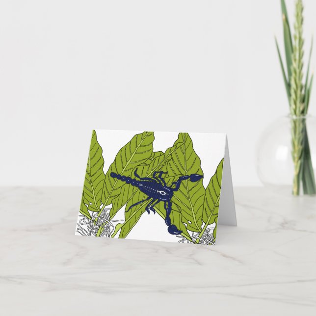 Blåskogskorpion Kort (Framsida)