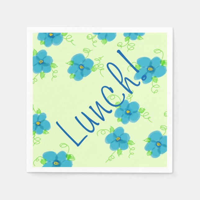 Blåskrapor med färdigt squezed Lime Pappersservett (Framsidan)