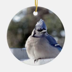 Blåskrika Julgransprydnad Keramik