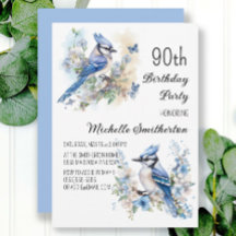 Blåskrikafågelblommor vår 90-årsdag