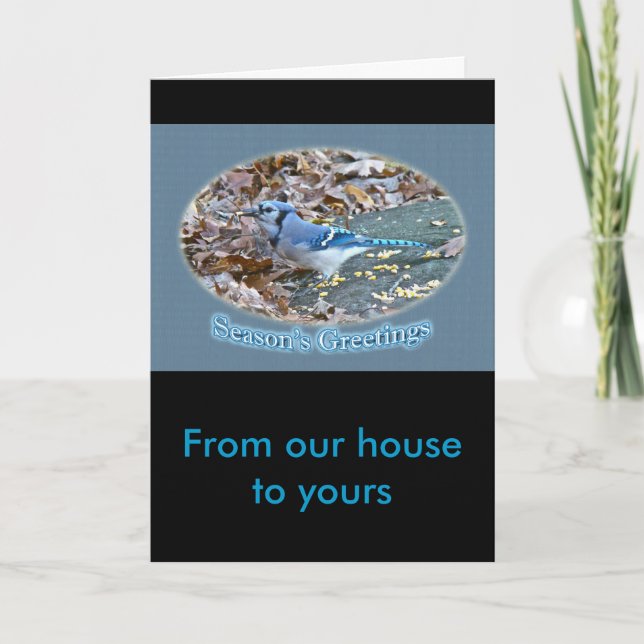 Blåskrikans Julhälsningsserie Helgkort (Framsida)