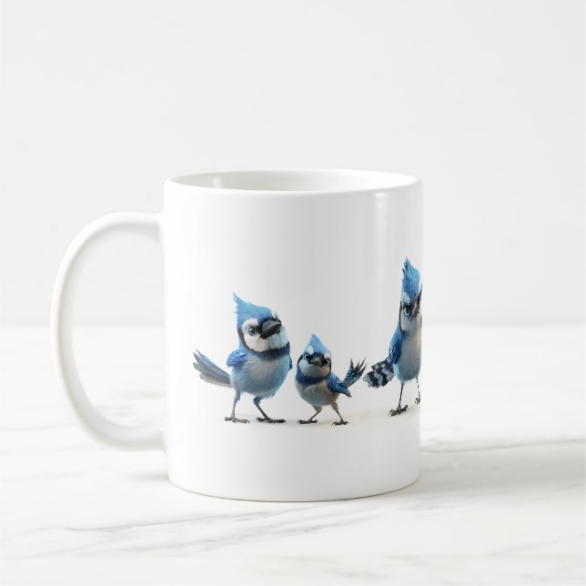 Blåskrikor Kaffemugg (Vänster)