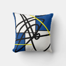 Blåskuddsfyllning för abstrakt minimalism kudde