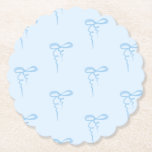 Blåskugga för mönster-babybabydusch underlägg papper<br><div class="desc">Blått mönster-babydusch Pappert Underlägg Matchningsartiklar tillgängliga.</div>