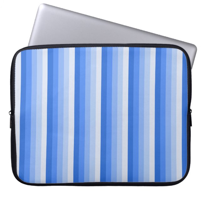 Blåskugga rand laptop fodral (Framsidan)