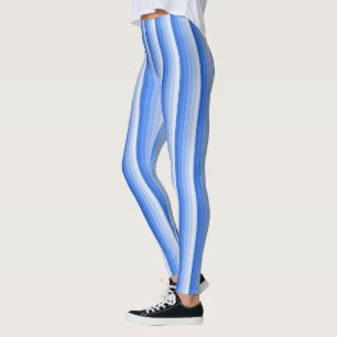 Blåskugga rand leggings