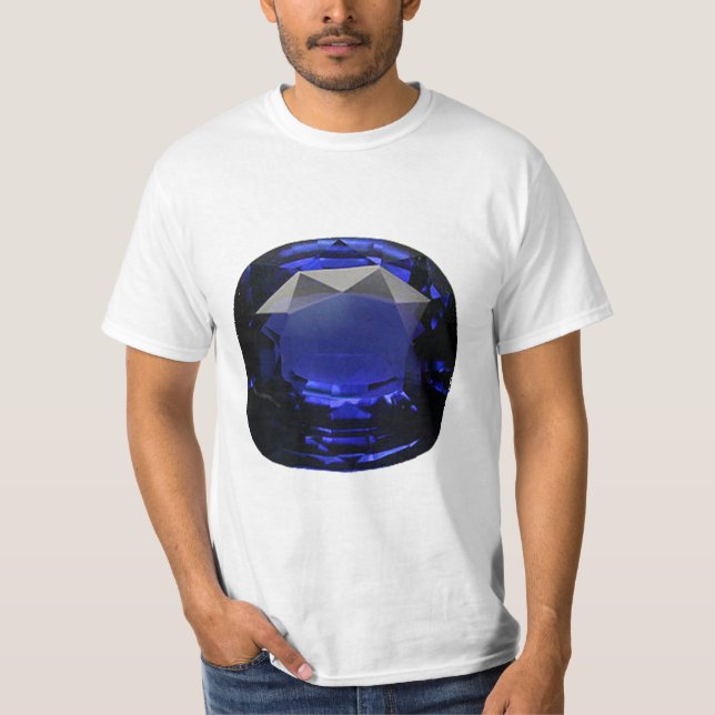 Blåskuren Sapphire T Shirt (Framsida)