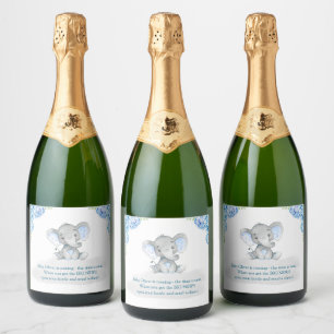 Blåskuvret Pojke Sprinkle Anpassad Mini Vin