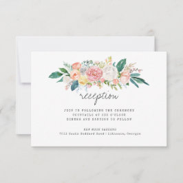 Blåsljudsmottagning för sommarstuga Blommigt Inbjudningar