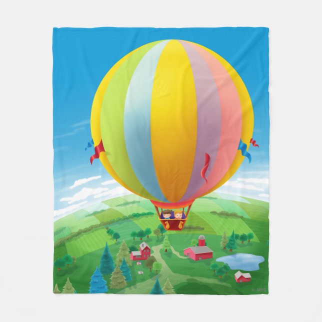 Blåsning i Vinden Fleecefilt (Framsidan)