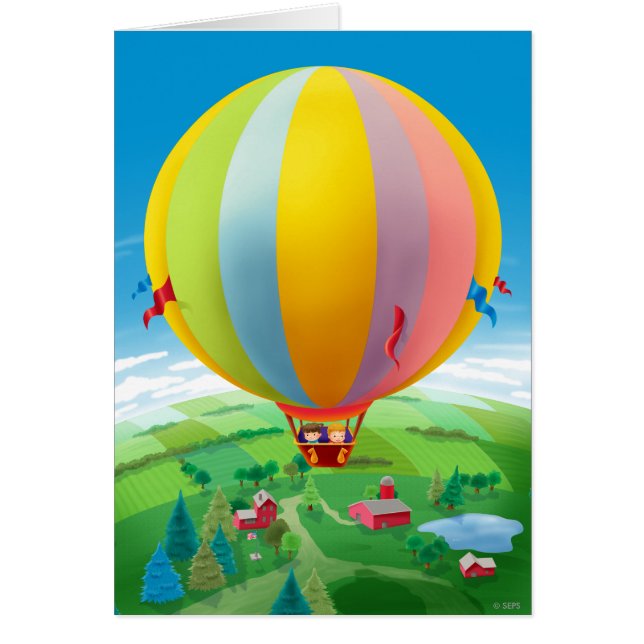 Blåsning i Vinden Hälsningskort (Framsidan)