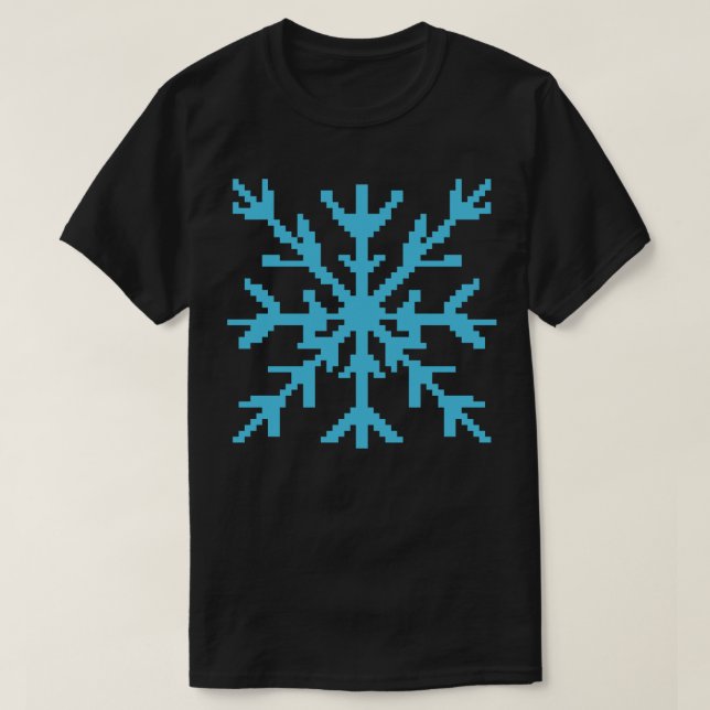 Blåsnowflake pixel art t shirt (Design framsida)