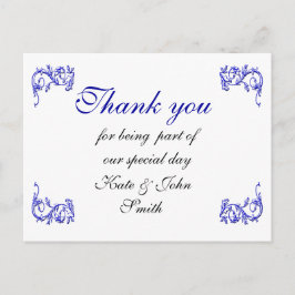 Blåsnurrande - Tackkort Vykort