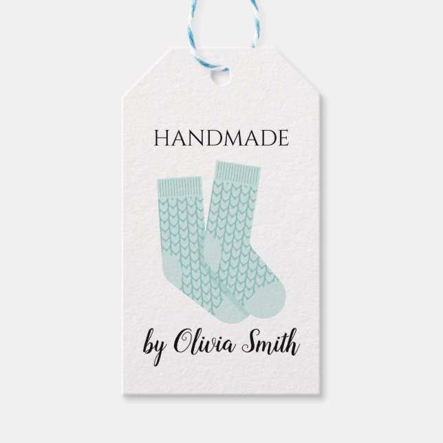 Blåsocklar för handgjorda nitteringsfartyg presentetikett (Framsidan)