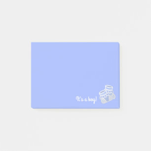 Blåsockor i baby post-it block