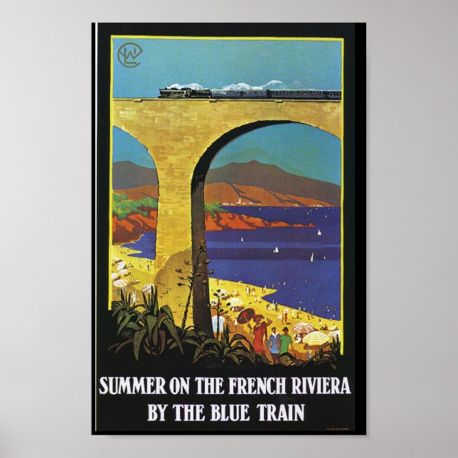 Blåsommaren Tåg på Fransken Riviera Poster (Framsidan)