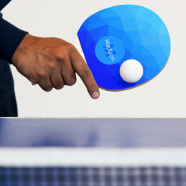 Blåsommarens geometriska maska mönster Monogram Pingisracket