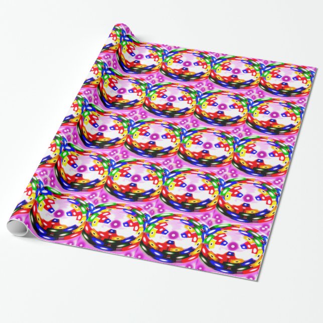 Blåsor i bubblor presentpapper (Utrullad)