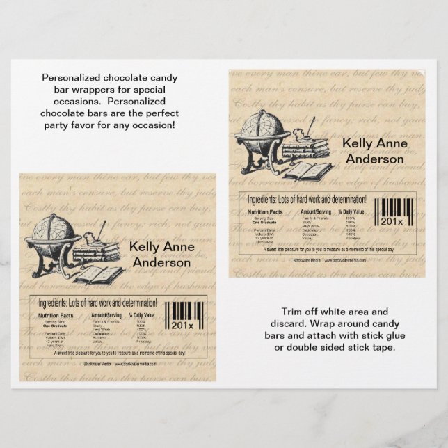 Blåsorna Student i Beige (näringsämnen) Reklamblad (Framsidan)