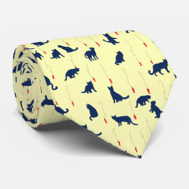 Blåsöta kattungar och röda fiskar slips