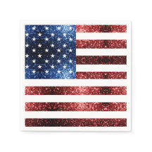 Blåsparkler i USA flagga glitter