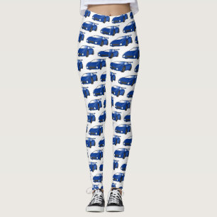 Blåsportbil med flygfolie leggings