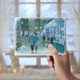 BlåSpruce Magic jul Porträtt vykort