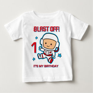 Blast av 1:a födelsedag Spädbarns Långärmad T- T Shirt