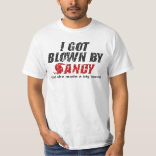Blåst av den sandiga t-skjortan för sandig t shirt