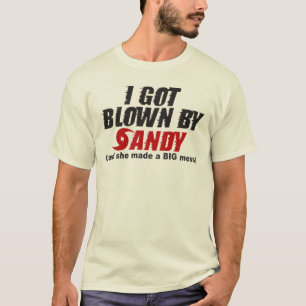 Blåst av den sandiga t-skjortan för sandig tee