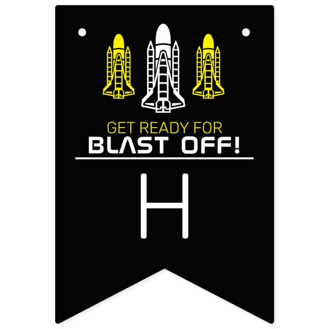 Blast Av! Space Shuttles, födelsedag Vimplar (Andra flaggan)