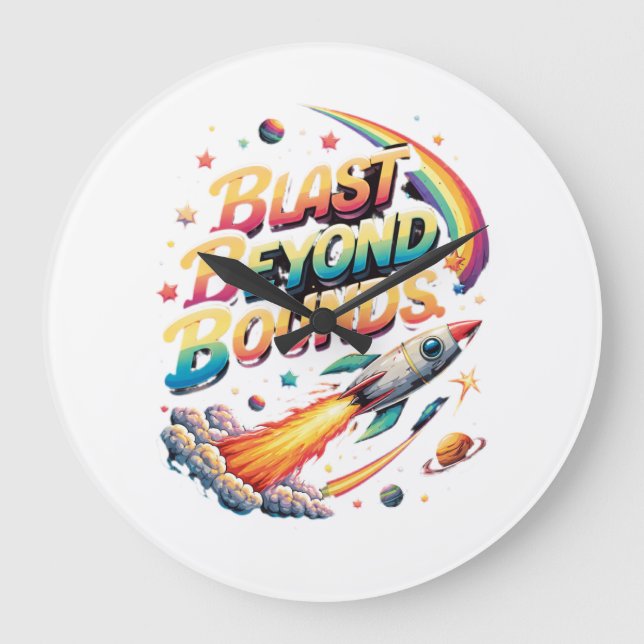 BLAST BEYOND Bounds Clock  Stor Klocka (Framsida)