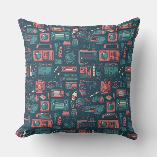 Blast från det förflutna: 80:s teknik kudde (Framsida)