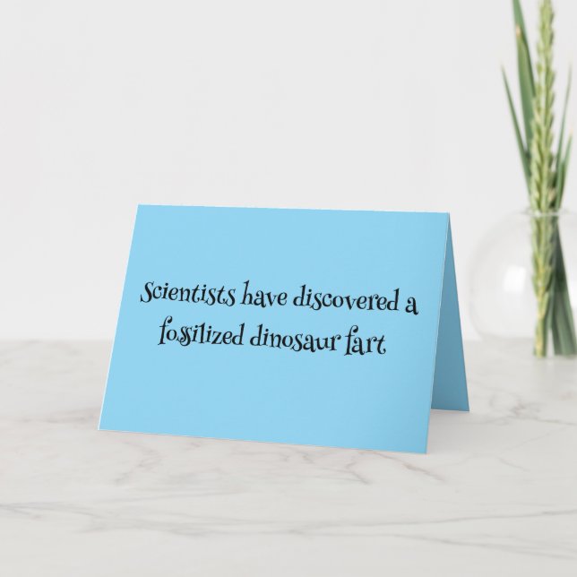 🦖 "Blast from the Past" Hälsning Tack Kort (Framsida)